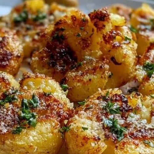 Accueil 4 Crispy Garlic Butter Parmesan Smashed Potatoes – Easy Side Dish