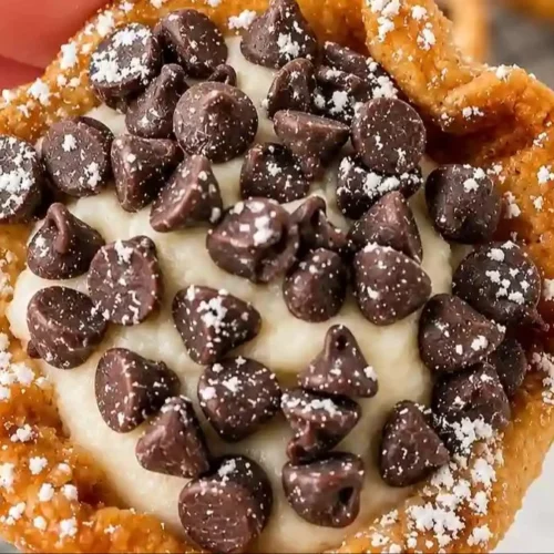 Mini Cannoli Cups Creamy Ricotta Filling Easy Dessert